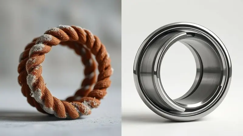 Comparativo visual entre uma resistência comum com sinais de corrosão e uma resistência blindada nova e protegida, destacando a durabilidade.