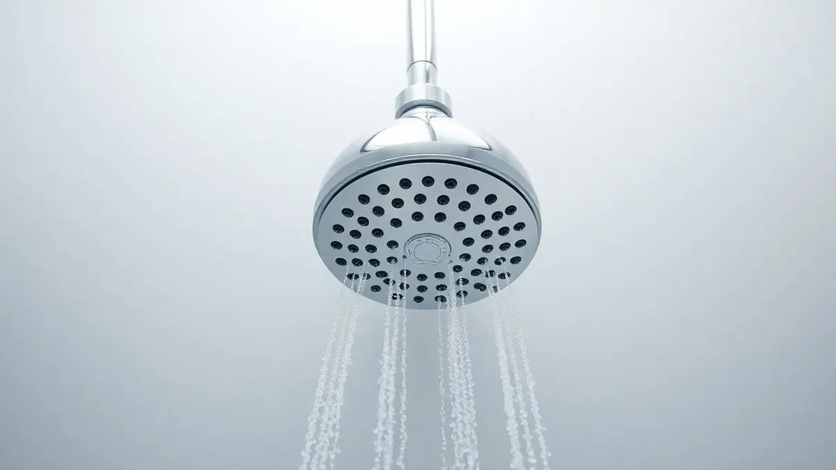 Chuveiro moderno cromado de alta tecnologia instalado em um banheiro, pronto para o guia de como escolher o modelo ideal para seu banho.