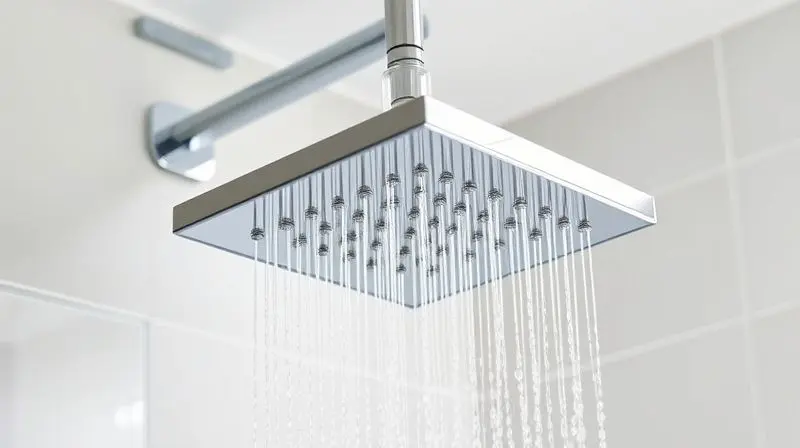 Análise do design da ducha Lorenzetti Futura instalada em um banheiro moderno, com destaque para o fluxo de água e acabamento.