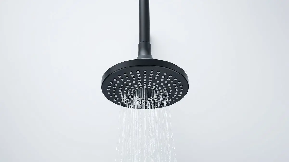 Ducha Lorenzetti Acqua Wave Ultra na cor preta, vista de frente em fundo neutro, destacando seu design quadrado e moderno para reviews.