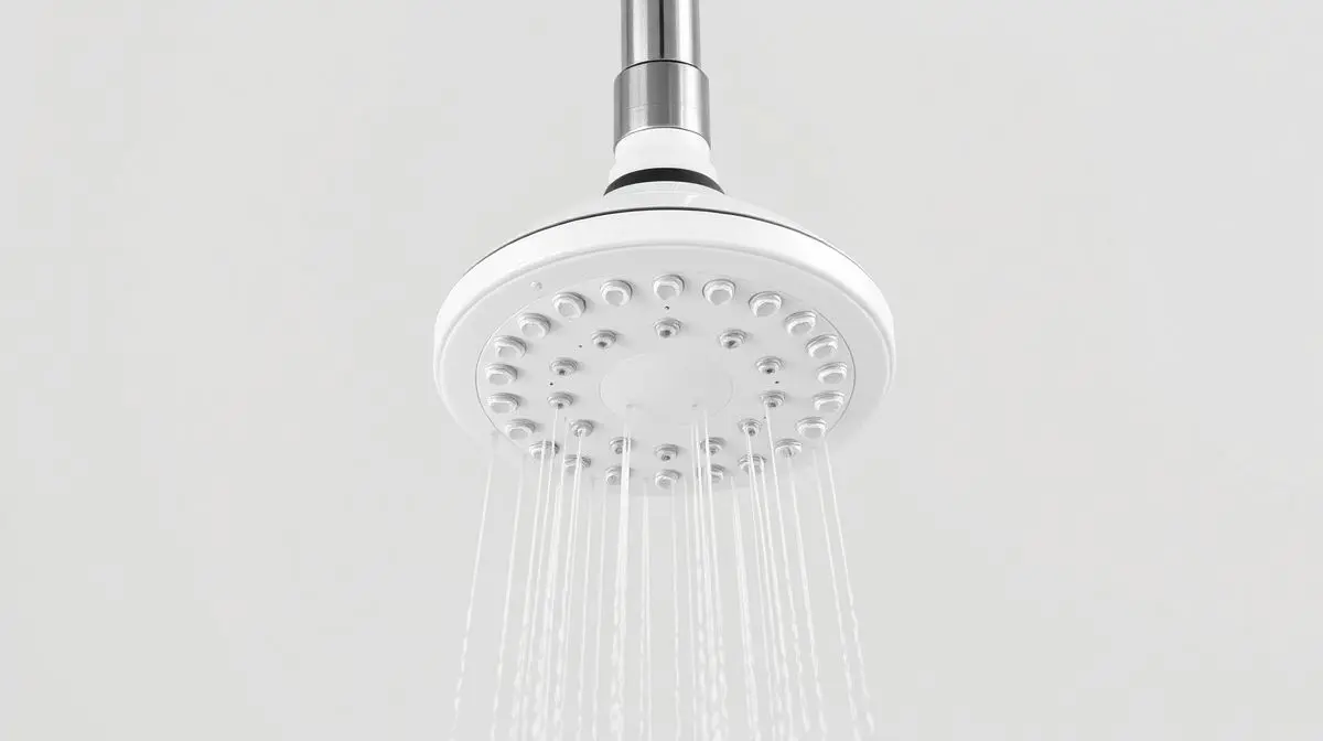 Maxi Ducha Lorenzetti em um fundo branco de estúdio. A imagem destaca o design e os detalhes do chuveiro elétrico, mostrando sua aparência moderna.