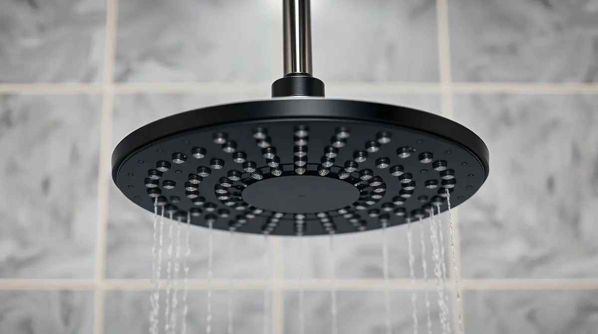 Chuveiro Zagonel moderno e elegante com acabamento preto fosco, destacando o design e a qualidade dos melhores modelos da marca em um banheiro contemporâneo.